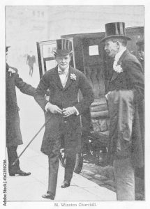 Churchill in Frock Coat. Date: 1908